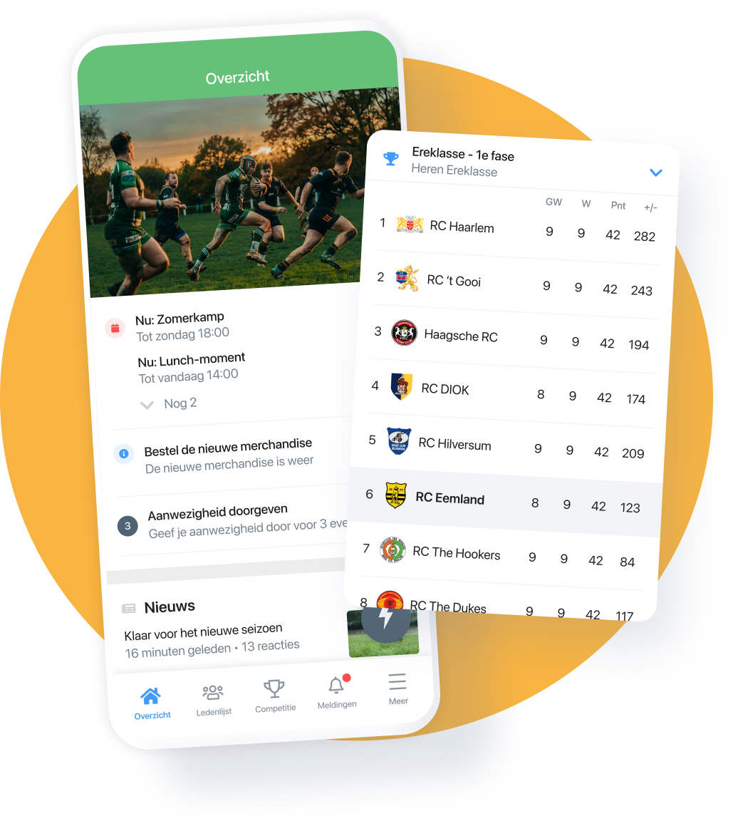 app voor sportvereniging