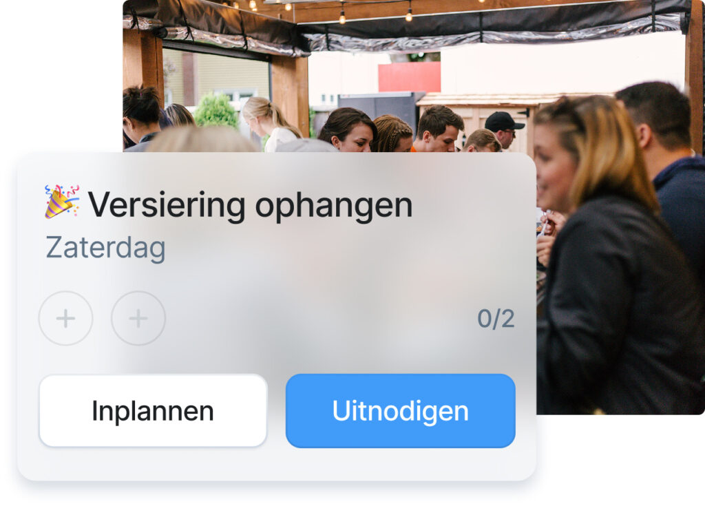 Leden uitnodigen en Inplannen in Socie Taken App